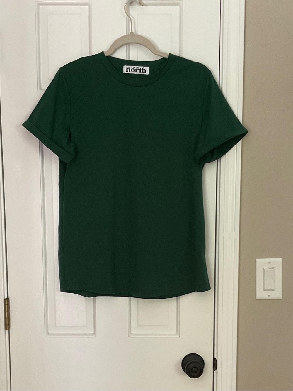 The North Classic Crew Neck Tee in Forest Green